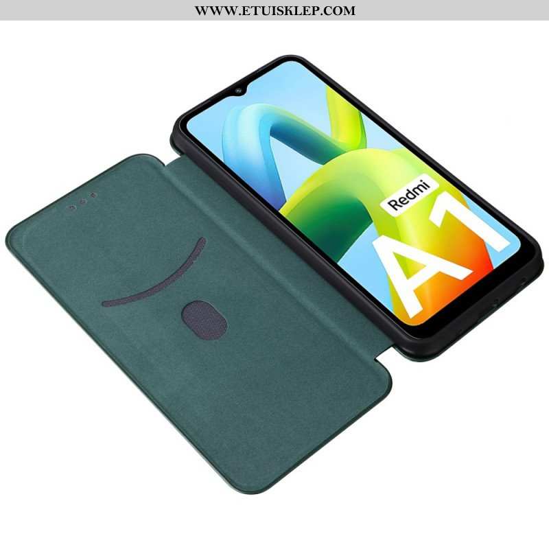 Etui Na Telefon do Xiaomi Redmi A1 Etui Folio Włókno Węglowe